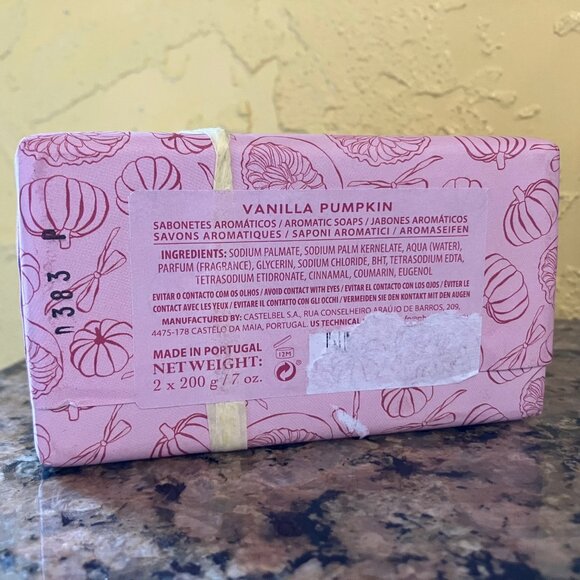 Castelbel Portuguese Vanilla & Pumpkin Scented Soap 2 Pack - NWT - Picture 3 of 3